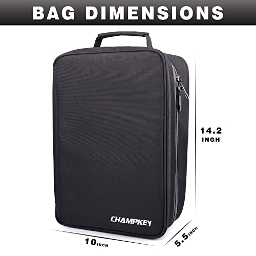 Champkey Premium Soft Padded Golf Shoe Bag | 300D Polyester Oxford Fabric With 210D Liner Sport Shoe Bag #TOP5