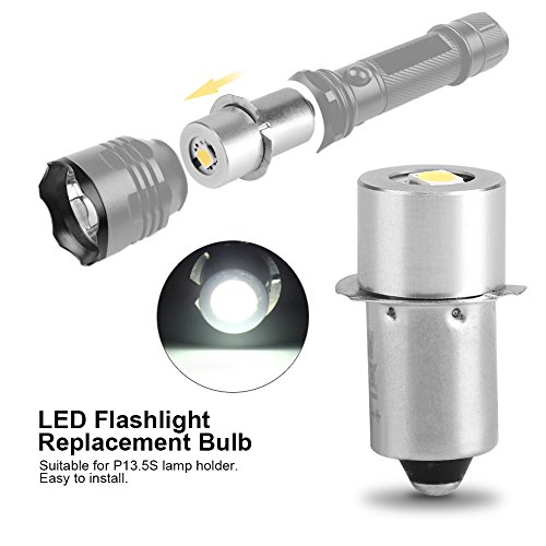 Hyuduo LED Flashlight Bulb P13.5S Base 1W Energy-Efficient Replacement Bulb for 3V Vintage Flashlights & Classic Torch Models - Image 4