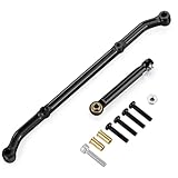 MOHERO Aluminum Steering Link Arm Tie Rod For Axial SCX10 Upgrade (Black)