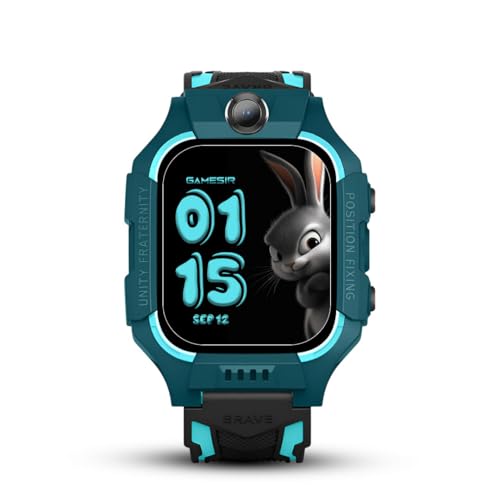 Image of GameSir Q18 Kids Smart Watch, 2G /3G Connectivity, Voice Calling, GPS Tracker, Two-Way Calling, SOS Function, Camera & Water Rasistence, Smartwatch for Kids - Boys & Girls - (Green)