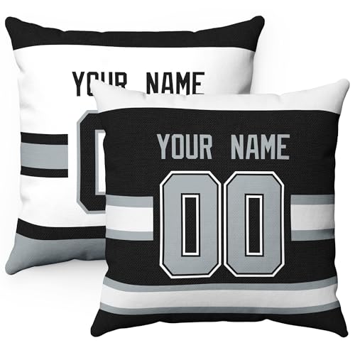 Image of ANTKING Los Angeles Throw Pillow Personalized Custom Any Name and Number for Men Women Boy Gifts