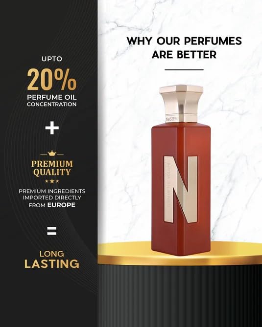 Image of NASEEM Turn Up The Volume Aqua Perfume 75ml - Long Lasting Subtle Eau de Parfum for Men & Women - Alcohol Free, Hypoallergenic, Fresh & Luxurious Fragrance, Ideal for Daily Use