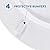 Ginsey Cushioned Desert White Soft Toilet Seat for Stylish Bathroom Décor, Off-white, Elongated 19.7 x 15 x 3 inches