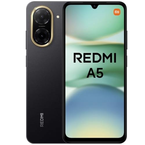 XIAOMI Redmi A5 3G Smartphone, 3+64GB, Nero, Schermo Grande...