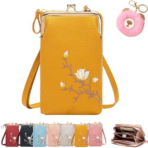Upperimost Women Sling Cross-Body Wallet with Mobile Cell Phone Holder, Forever Savour Women's Slingbag Phonepurse