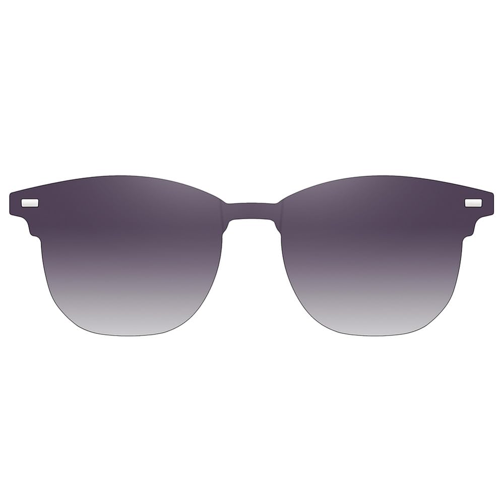 Halbmetall-Clip auf polarisierten Sonnenbrillen für Männer, halbrandlose magnetische quadratische Sonnenbrille für Frauen männlich braun grün
