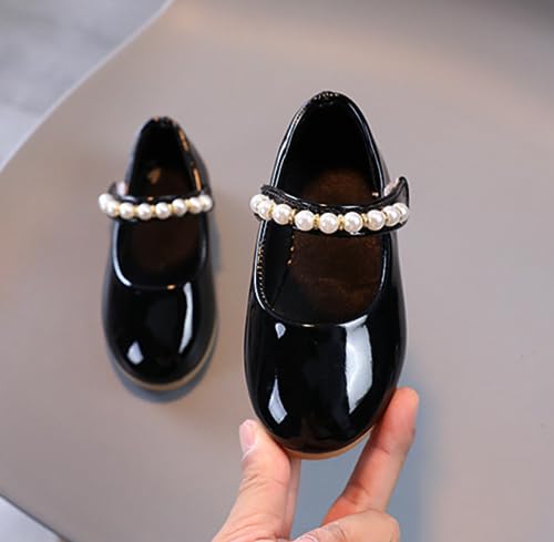 Girls Dress Shoes Mary Jane PU Leather Ballet Flats School Princess Wedding Shoe3