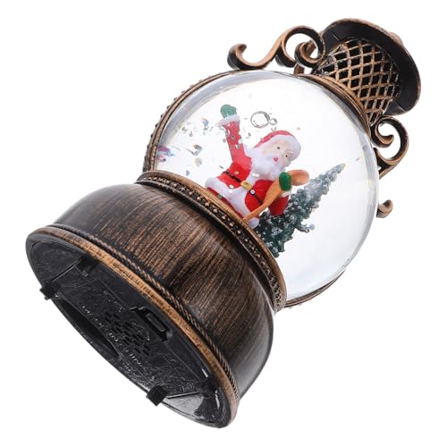 Luces musicales de Papá Noel farol decorativo de Navidad con música 2