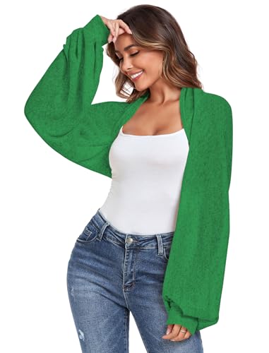 Image of ZAFUL Women's Sheer Shrug Y2K Long Sleeve Cardigans 2026 Irregular Tie Front Bolera