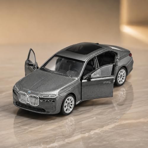 Image of Wizplex CCA Officially Licensed BMW i7 1:64 Scale Die Cast Metal Car - Collectible Alloy Luxury Electric Sedan Model with Free-Rolling Wheels, Display Showpiece for Kids 3+ & Car Enthusiasts