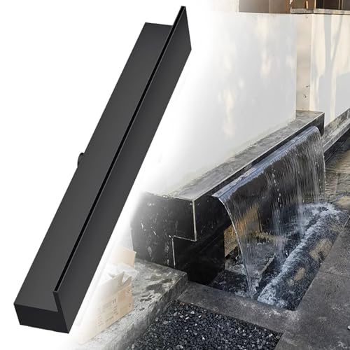 Cascade Piscine Kit Cascade De Bassin De 15 À 180 Cm pour Jardin Et Arrière-Cour Piscines Hors-Sol, Fontaines À Déversoir Remplacement De Cascades Murales Encastrées sur Mesure(6in(15cm))