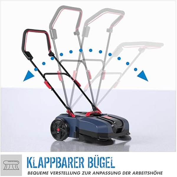 Güde GKM 18-401-30 аккумуляторная подметальная машина (серия 18 V E³, литий-ионная, ширина подметания 61 см, производительность 1800 м² в час, объём мусоросборника 20 л, складная ручка, в комплекте