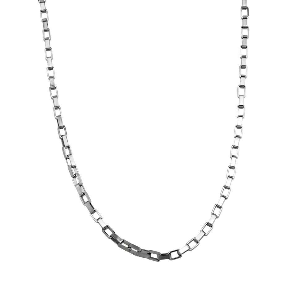 silver chain for men combo necklace for men platinum chains for men neck chain for men chain for boys mens chain Stainless steel stylish long chains Locket Pendant golden chain fashion A401-image-16