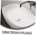VALICLUD Stainless Steel Bathtub Drain Cover with Rubber Seal Watertight Hair Catcher Strainer for Shower and Bathroom Sink Easy Tool Installation Leak and Odor Prevention Plug for Bathtub