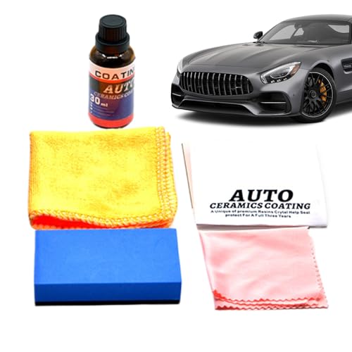 カー ワックス セラミック コーティング | 30ml 車両外装ケア液 - 液体カーコーティング剤 - 自動車愛好家、自作ディテーラー、日常ドライバー、車両フリート、ガレージ、トラック、キャンピングカー、スポーツ用途車、セダン向け