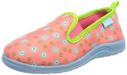 Playshoes Blumen, Unisex-Kinder Niedrige Hausschuhe, Pink (Pink...