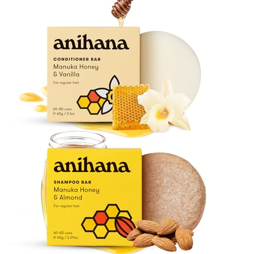 ANIHANA Shampoo and Conditioner Bars for Regular Normal Hair