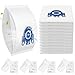 12 Pack GN Hoover Bags for Miele, 9917730 GN Vacuum Bag Compatible with Miele Classic C1, Complete C2 C3, S2 S5 S8 S400 Series,3D Efficiency Vacuum Bags Includes 4 Motor Filters & 4 AirClean Filters
