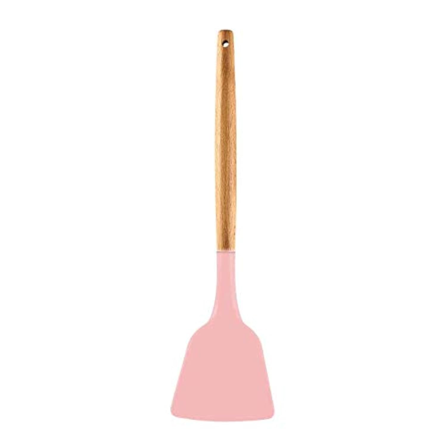 Spatlus Woodtula Silicone Spatula Turner Heat Resistant up to 445°F, Wooden Handle Flexible Non-Stick Non-Scratch Spatula, for Flipping Eggs, Burgers, Pancake, Omelet, Crepes and More 32 cm Pink (B08YRVN7Z3) Amazon Price History, Amazon Price Tracker