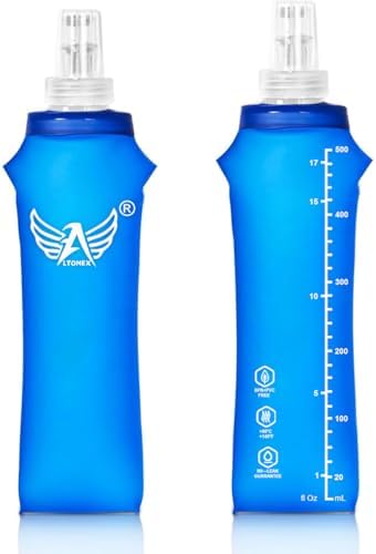 2x Garrafa de Água Dobrável para Esportes, 500ml, Bico Anti Vazam...