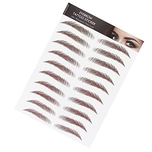 Professional Waterproof Eyebrow Grooming & Shaping Tattoo Stickers for Women (BROWN-02) - Image 2