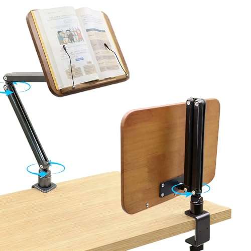 Support pour livre de recettes et tablette avec rotation à 360 degrés