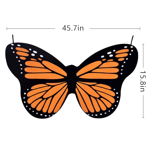 Disfraz mariposa para niñas 3-11 años con accesorios miniatura 5