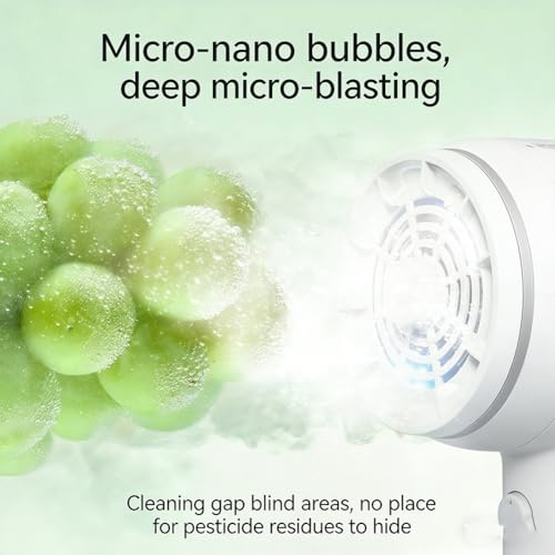 Lavadora de frutas y verduras e ingredientes con diseño impermeable y 4 modos 5