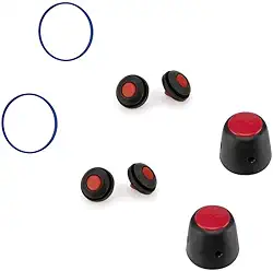 2 Kits Borracha Panela Pressão 2,5L e 4,5L pino e válvula