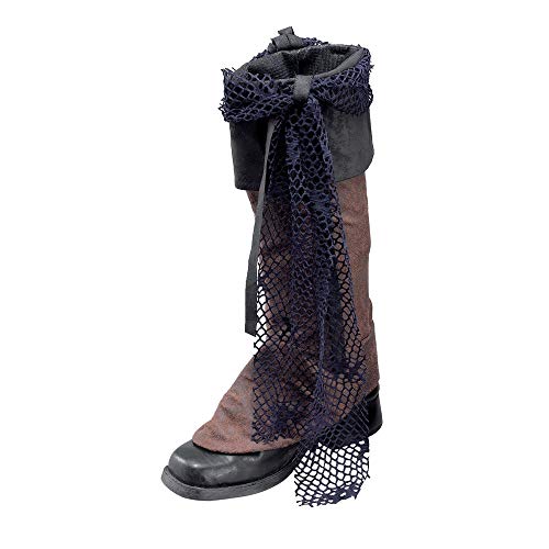 Bristol Novelty Botas de Pirata Marrones con Aspecto Envejecido y caña Vuelta, Multicolor, Talla única (BA015)