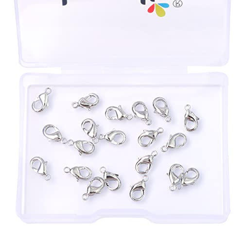 Beadia Platinum Plated Lobster Clasps Non Tarnish 10Mm 20Pcs For Jewelry Making Findings #TOP4