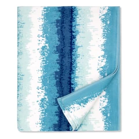 cabana Large Beach Towel - Teal Blue Cover
