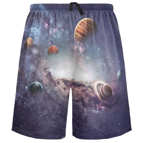 visesunny Men's Pajama Shorts Sleep Pants Summer Active Shorts Athletic Shorts for Men Elastic Shorts S-XXL - Main Image