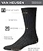 Van Heusen Men's Dress Socks - 7 Pack Premium Stretch Moisture Wicking Crew Socks with Reinforced Heel and Toe (Size: 6-12.5), Size 6-12.5, Black