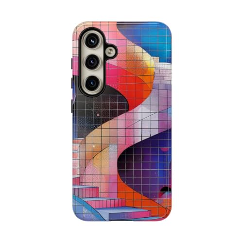 Coque rigide Samsung S24 multicolore idéale pour sublimer vos photos urbaines au quotidien