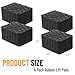 Racewill 4 Pack Solid Rubber Auto Lift Pads, Anti-Skid Lift Block Spacer Pad for Car Lifts, Jacks and Racks, 3000lbs Loading Capacity, 6-1/3