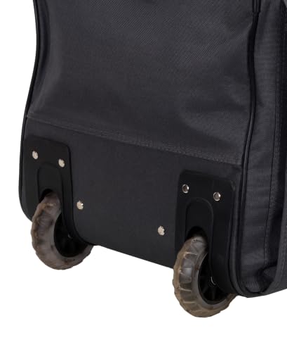 Image of Rockland Rolling Duffel Bag, Black, 22 inch
