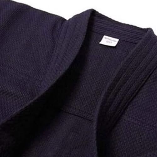 FANCYPUMPKIN Japanische Kendo-Oberteile, Kendo-Hakama, Kendo-Kleid, Kendo-Kimono, Schwertkampf, Marineblau (XL)