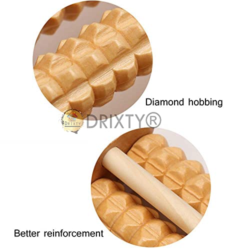 Image of Wooden Roller Massage Roller Foot Massager and Legs Pain Relief Massager - Set of 1 - Wooden - Manual - Cordless - Stress Relief, Muscle Therapy, Plantar Fasciitis