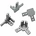 PZRT 4-Pack 3030 Series 3-Way End Corner Bracket Connector, with Screws for Standard 8mm T Slot Aluminum Extrusion Profile