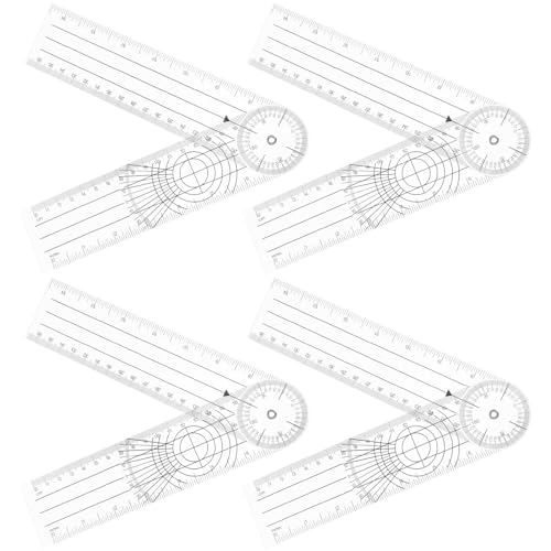 Goniómetro Plegable de Plástico 8 Pulgadas 4 Piezas miniatura 1
