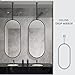 DXZ-Design Ceiling Mounted Hanging Rod Mirror with Black Metal Frame and Boom, Decorative Simple Mirror Clear and Practical, Bathroom Vanity Mirror (Size : 40cmx70cm)
