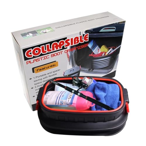 Boîte de rangement pliable de coffre Mobestech plastique noir pour vos départs en vacances