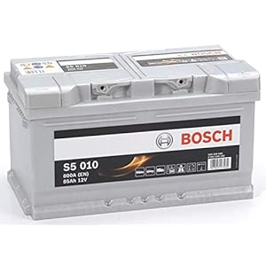 Bosch S5010 – car battery – 85A/h – 800A – lead-acid technology – for vehicles without Start/Stop system – Type 110/115