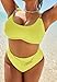 Swimsuits For All Chain Accent Underwire Bikini Set - Lemonade, Lemonade