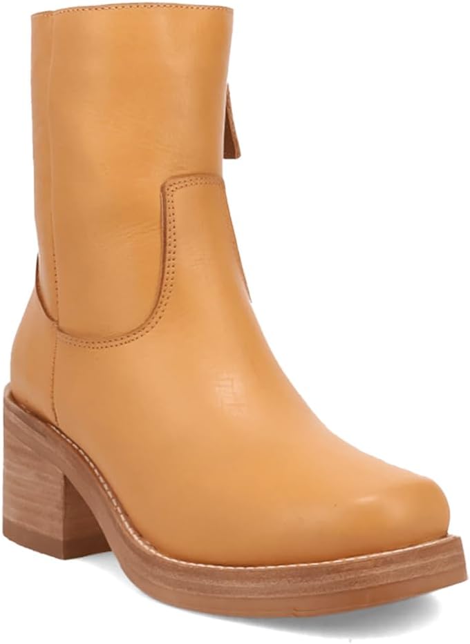 Dingo Womens Roxy Round Toe Zippered Casual Boots Ankle Low Heel 1-2" - Black - Image 2