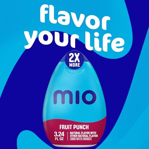 Image of mio Liquid Water Enhancer, Fruit Punch, 3.24 fl oz Bottle | Zero Sugar & Zero Calories, Squeeze to Control Flavor Intensity, Water Flavoring for All-Day Hydration, On-the-Go