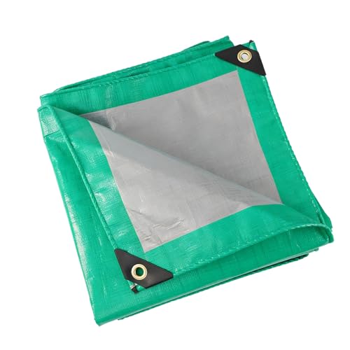 Lona de protección impermeable verde 170x380 cm resistente a heladas y rayos UV 2