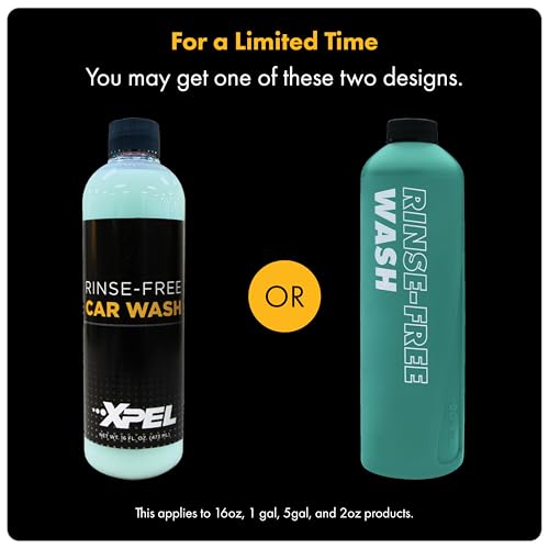 XPEL Rinse Free Car Wash Concentrate 16 oz - Auto Detailing, Scratch-Free & Eco-Friendly Formula for Cars, Trucks & Boats - Professional Cleaning Anytime, Anywhere