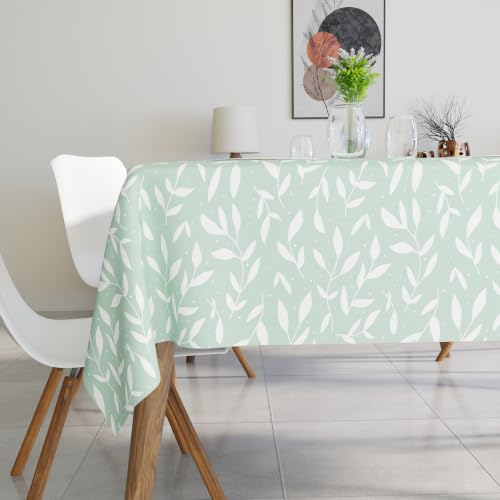 Image of Encasa XO Dining Table Cloth 6 to 8 Seater, Printed Tablecloth 56 inchx91 inch